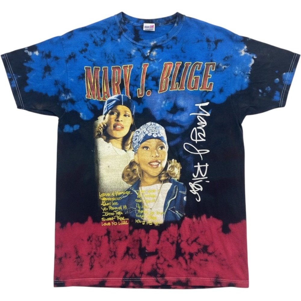 Mary J. Blige Graphic T-Shirt Unisex Small Tie Dye 90s Streetwear Y2k